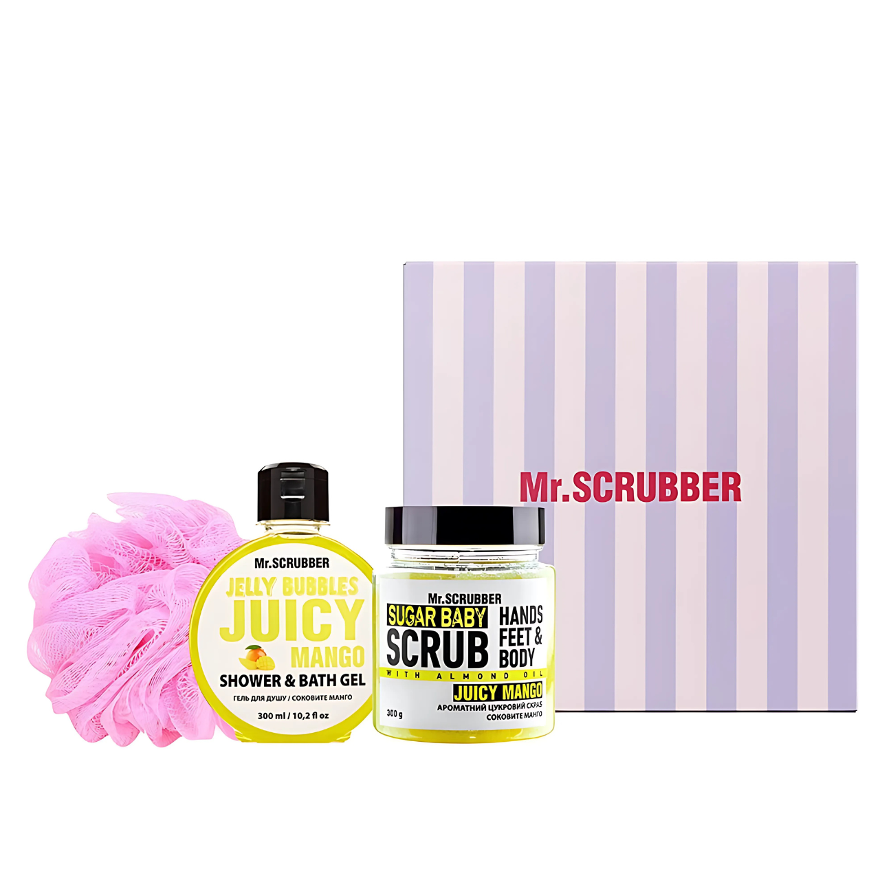 Подарунковий набір доглядової косметики для тіла Mr. Scrubber Juicy Mango, фото 1