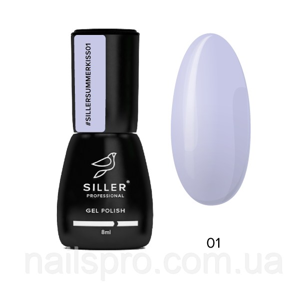 Гель-лак для нігтів Siller Gel Polish Summer Kiss №01, 8 мл