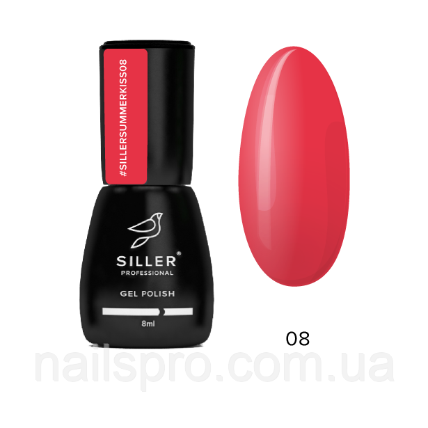 Гель-лак для нігтів Siller Gel Polish Summer Kiss №08, 8 мл