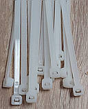 Стяжка кабельна нейлонова універсальна хомут білого кольору 4,0х300мм для фіксації кабелів кріплення до несучих поверхонь уп100шт, фото 8