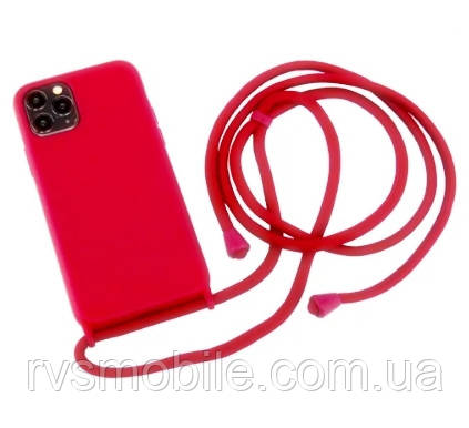 Силіконовий чохол для iPhone 11 Pro Max - Rope Strap Color case, Pink, фото 1