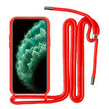 Силіконовий чохол для iPhone 11 Pro Max - Rope Strap Color case, Pink, фото 4