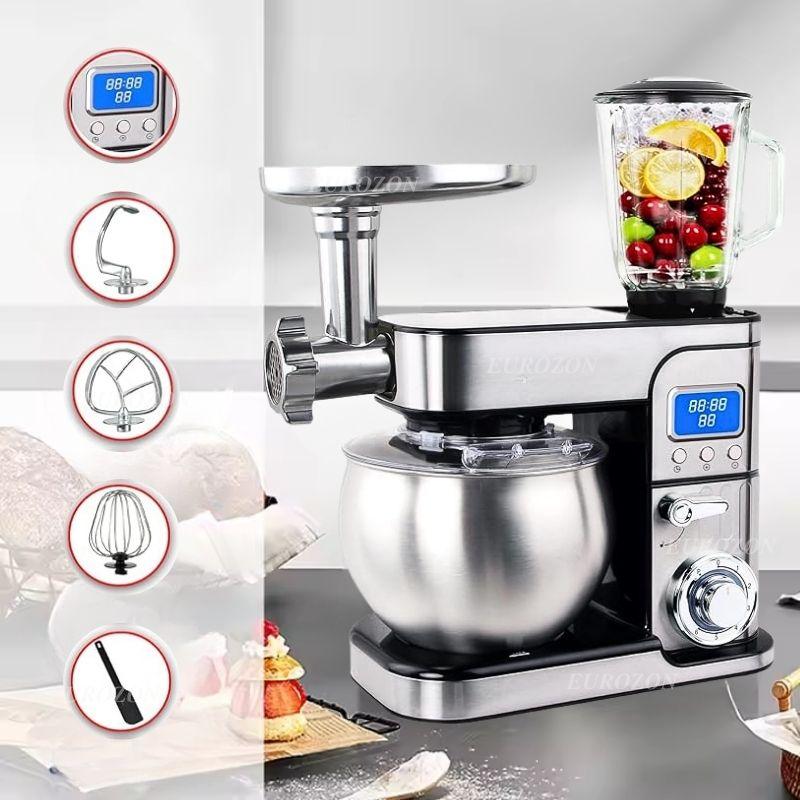 Кухонна машина 3в1 Top Kitchen Тістоміс Блендер М’ясорубка Планетарний міксер чаша 7л