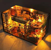 Румбокс Будиночок Літературна утопія DIY House Literary Utopia Інтер'єрний конструктор Roombox TD-43 + купол