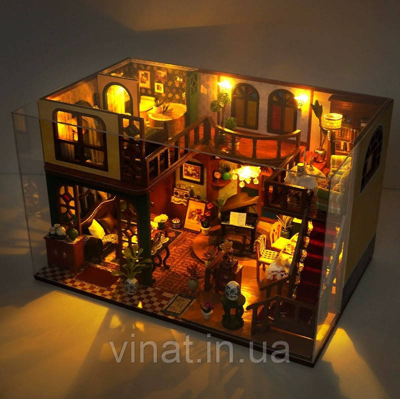 Румбокс Вілла зі Східним шармом DIY Oriental Charm Villa Інтер'єрний конструктор TD-45 + купол