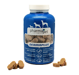 Дермаплюс Фарма Пет (Dermaplus Pharma.Pet), 150 таб. при проблемах зі шкірою та шерстю у собак, 235 г