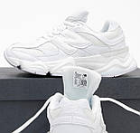 Жіночі кросівки New Balance 9060 весна осінь демісезонні з сіткою білі. Живе фото, фото 5