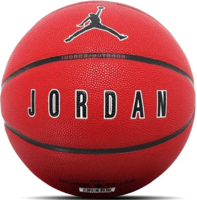 Баскетбольний м'яч NIKE JORDAN ULTIMATE 2.0 8P DEFLATED UNIVERSITY RED/BLACK/WHITE/BLACK (розмір 7)