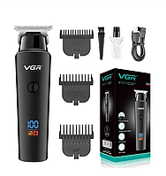 Машинка для стрижки волосся акумуляторна з насадками бездротова тример на акумуляторі VGR V-937
