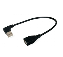 Кабель-подовжувач USB 2.0 USB-A Male - USB 2.0 USB-A Female 0.25м кутовий