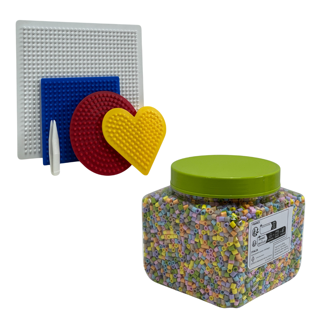 Набір! Термомозаїка IKEA PYSSLA + формочки + пінцет! Пастельні кольори. 603.160.73