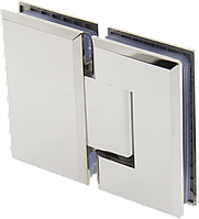 Петля для душевых кабин стекло - стекло 180 градусов Сатин