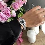 Жіночий квадратний годинник Skmei 2181SI Silver зі сталевим браслетом, фото 6