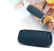 Музична Bluetooth колонка з LED підсвічуванням та ремінцем B5S Синя, фото 4