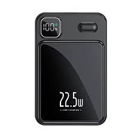 Павербанк магнітний Magnetic MagSafe Power Bank 10000 мАг з потужністю 22.5 Вт Чорний