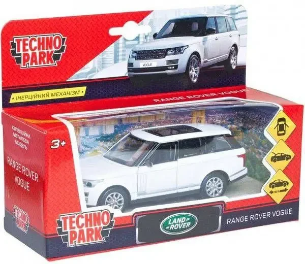 Автомодель Технопарк Range rover Vogue 1:32 білий інерційна (VOGUE-WT)