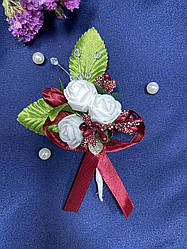 Весільна бутоньєрка для нареченого, свідків та гостей марсала. Бутоньєрка на весілля.