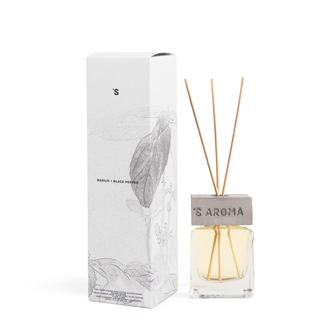 Аромадифузор SISTER’S AROMA, аромат базилік та Чорний Перець, 110 ml