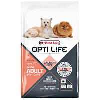 Opti Life Adult Skin Care Mini ОПТІ ЛАЙФ ЛОСОСЬ МІНІ МАЛИХ сухий суперпреміум корм для собак міні та малих порід 7.5 кг
