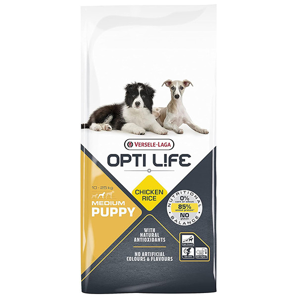 Opti Life Puppy Medium ОПТІ ЛАЙФ ЦУЦЕНЯ СЕРЕДНІХ сухий суперпреміум корм для цуценят середніх порід 12.5 кг