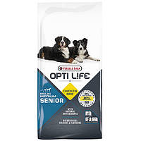Opti Life Senior Medium & Maxi ОПТІ ЛАЙФ СЕНЬЙОР СЕРЕДНІХ ВЕЛИКИХ сухий суперпреміум корм для собак середніх і великих 12.5 кг