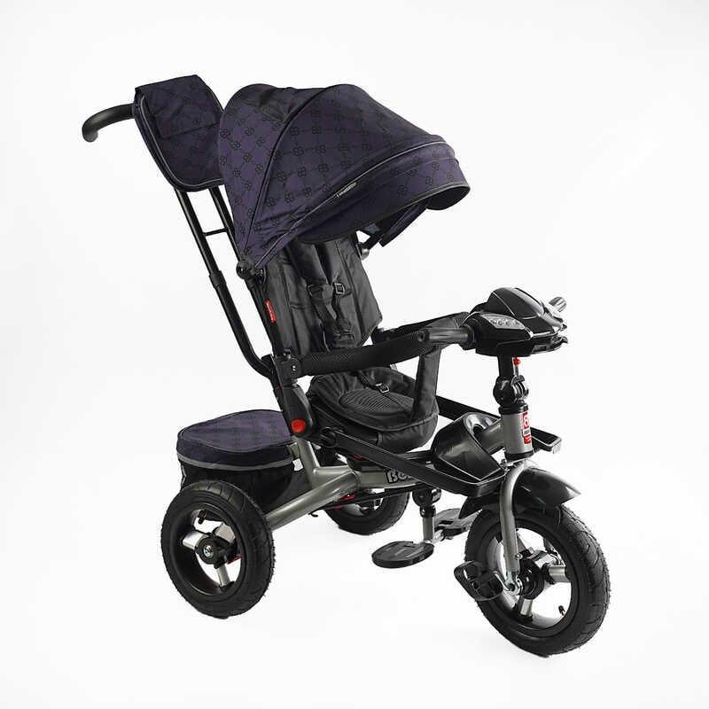 Триколісний велосипед із батьківською ручкою Best Trike 6088 F - 702-15 Синій, з поворотним сидінням