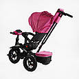 Дитячий триколісний велосипед із ручкою Best Trike 6088 F — 701-16 Рожевий, з поворотним сидінням, фото 3