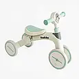 Дитячий велосипед-велобіг з батьківською ручкою Best Trike BST-410 Біло-бірюзовий, рама нейлон, фото 4