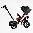Велосипед коляска триколісний з ручкою Best Trike 6088 F — 789-05, з поворотним сидінням, надувні колеса, фото 6