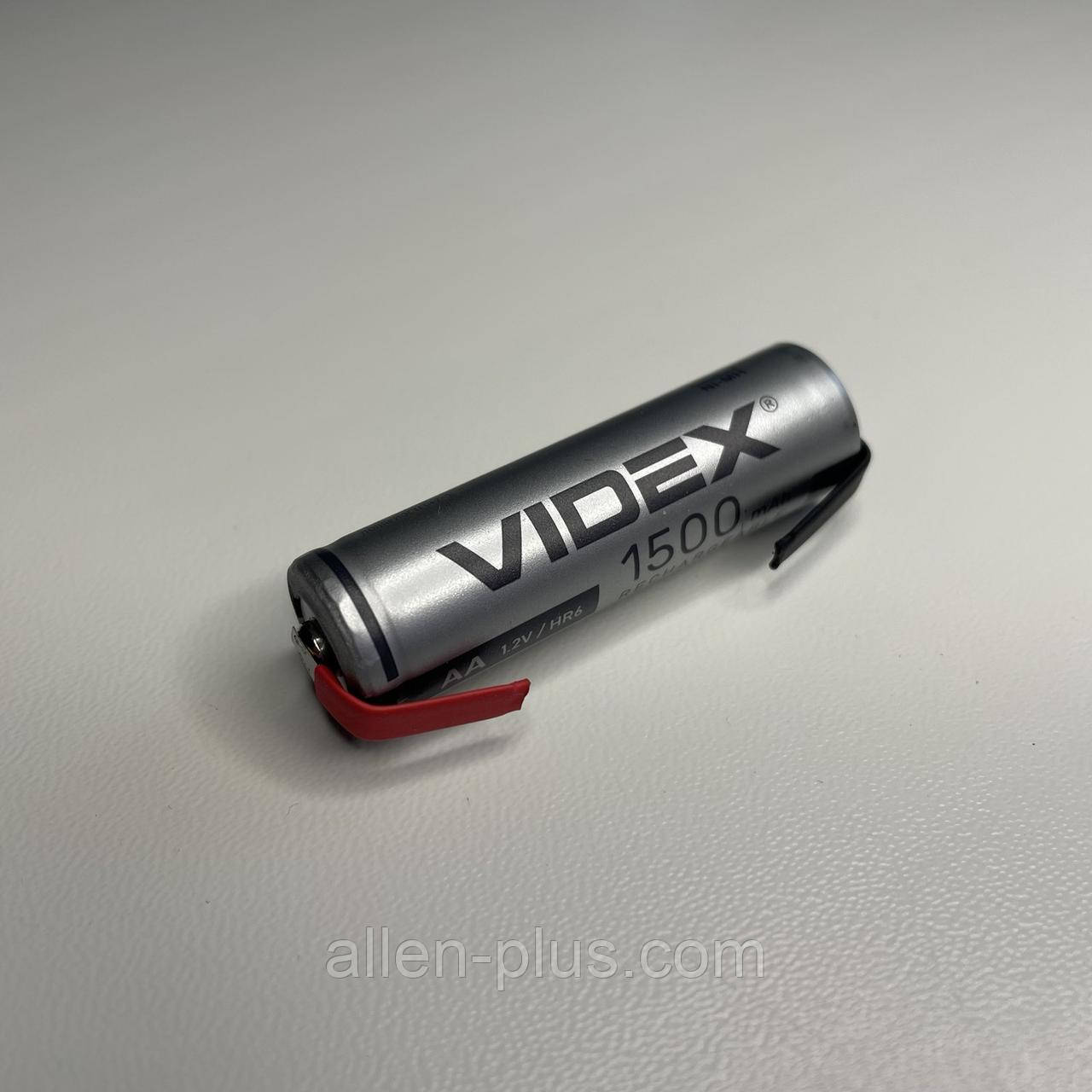 Акумулятор Videx HR6/AA 1.2V 1500 mAh NI-MH з пелюстками під паяння