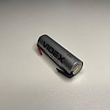 Акумулятор Videx HR6/AA 1.2V 1500 mAh NI-MH з пелюстками під паяння, фото 3