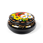 Скринька розписна ручної роботи в техніці Петриківський розпис Сапфір ШК-05 мал. 202