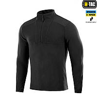 M-Tac чорна чоловіча тактична флісова кофта з блискавкою Centurion Microfleece Black