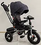 Велосипед триколісний із поворотним сидінням Best Trike 6088 F — 702-15 Синій, надувні колеса, фото 5