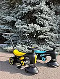 Дитячий велосипед-толокар Best Trike BST-7702 Жовтий, з батьківською ручкою, фото 6