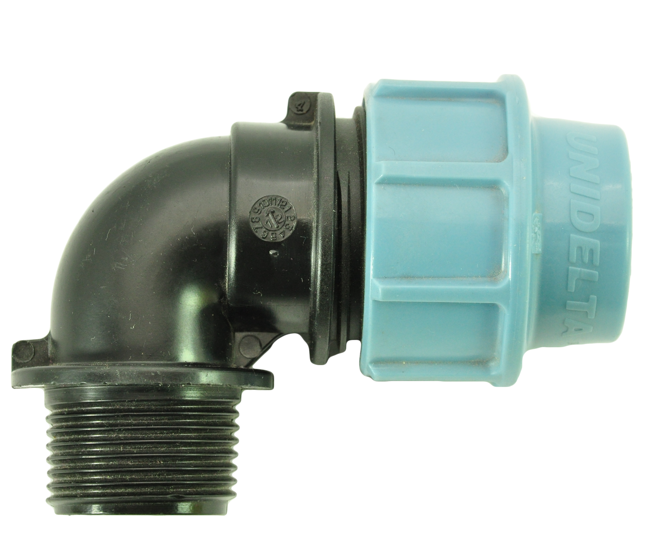 Коліно 25х3/4" затискне з зовнішньою різьбою Unidelta