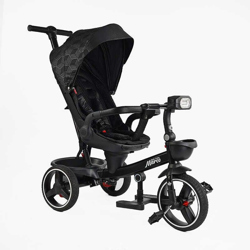 Дитячий велосипед із поворотним сидінням BestTrike Marco 9155 / 704-15, колеса з прогумованим PU, фара, фото 1