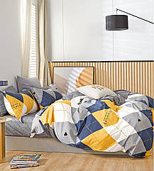 Комплект постільної білизни Bella Villa сатин Євро різнобарвний (B-0335 Eu)