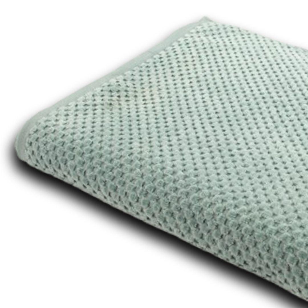 Великий рушник 70х140 велюр дамаск (М'ятний) Б/Б, фото 1