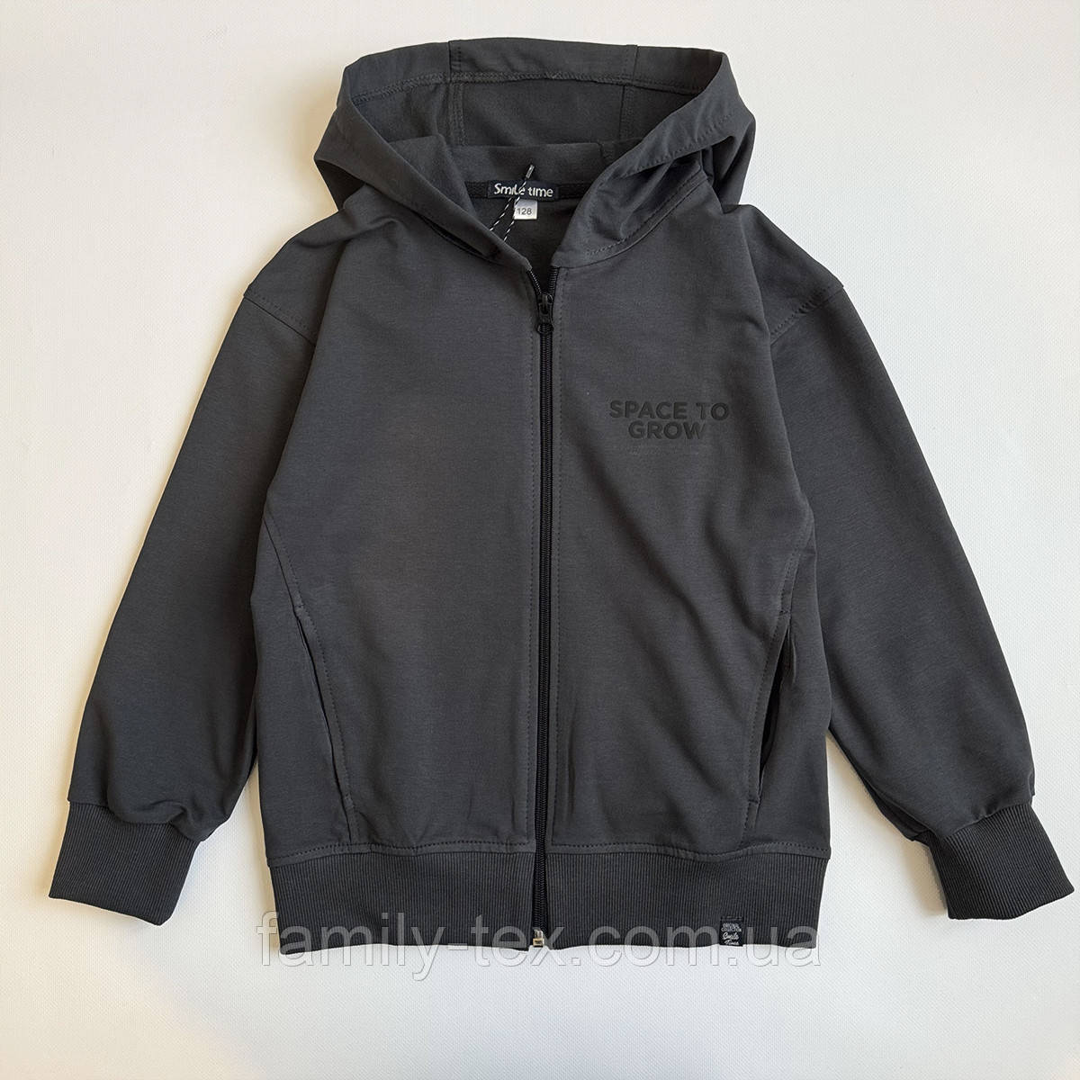 Кофта на блискавці з капюшоном для хлопчика, SPACE for GREAT SmileTime, фото 1