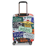 Чохол для валізи Польща великий L тканина (дайвінг) номера/Fly 221-28, фото 2