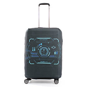 Чохол для валізи Польща середній М (дайвінг) абстракція/Fly 111-24