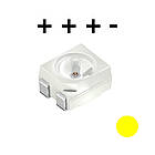 Жовті світлодіоди SMD3528 PLCC-4 із загальним катодом для ремонту задніх ліхтарів автомобілів LYE6SF 590NM