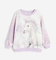 Дитячий флісовий світшот джемпер H&M на дівчинку р.122-128