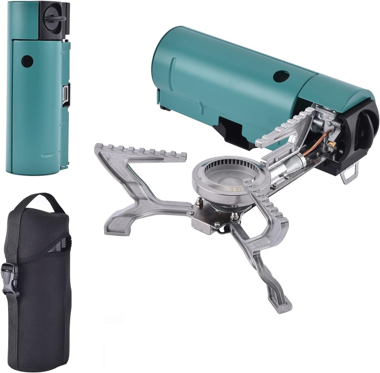 Газовий пальник BRS-99 (Turquoise) | Потужний 2670 Вт, Компактний, Легкий | Для туризму та кемпінгу