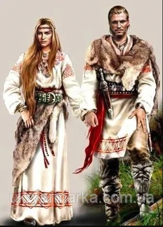 давній український одяг з вишивкою