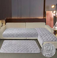 Накидки-дивандеки на кутовий диван багатофункціональні 3 полотна