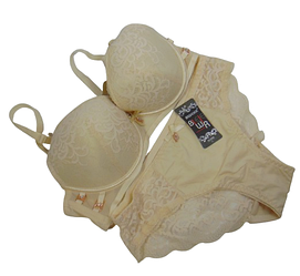 Набір бюстгальтер із коректором і трусики-сліпи Biweier 85896 95С-XXL бежевий