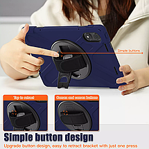 Чохол Carbon Armor Cross Tablet на планшет Poco Pad (12.1") / темно-синій, фото 6