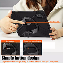 Чохол Carbon Armor Cross Tablet на планшет Poco Pad (12.1") / чорний, фото 6